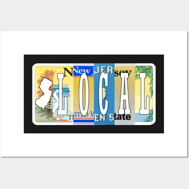 New Jersey Local License Plates Wall Art by stermitkermit